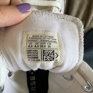 White Platform Converse